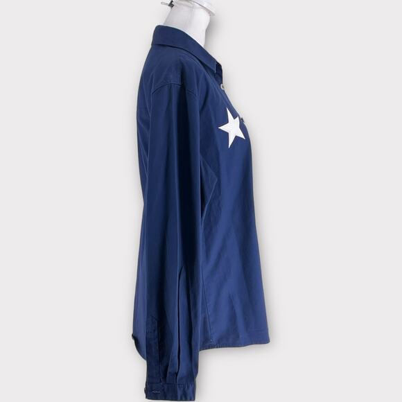 Vintage Western Wrangler Patriotic American Texas Flag Button Up Shirt M - Picture 3 of 15